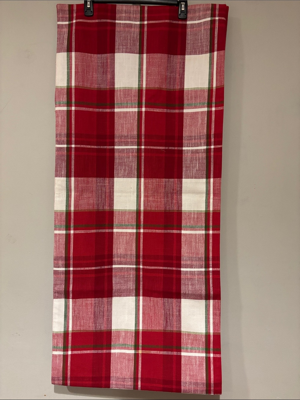 Red Plaid Home table runner Unbranded